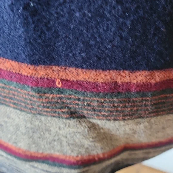 Woolrich Womens Striped Multicolor 3/4 zip Pullover 100% Cotton Medium - Picture 9 of 12